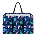 Colorful Dolphin Pattern Print Utility Tote Bag