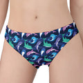 Colorful Dolphin Pattern Print Women's Panties