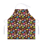 Colorful Donut Pattern Print Adjustable Apron