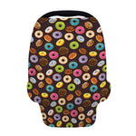 Colorful Donut Pattern Print Baby Seat Cover