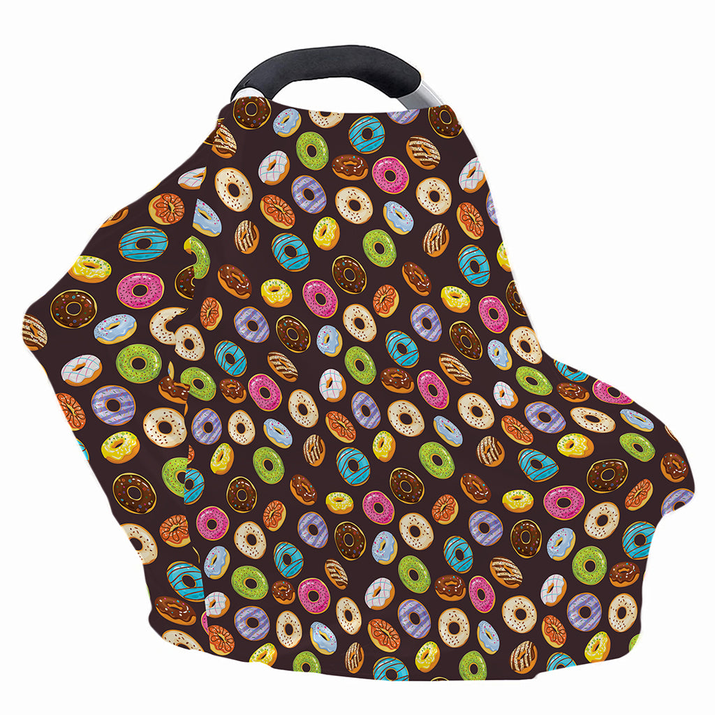 Colorful Donut Pattern Print Baby Seat Cover