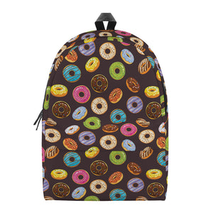 Colorful Donut Pattern Print Backpack