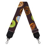 Colorful Donut Pattern Print Bag Strap