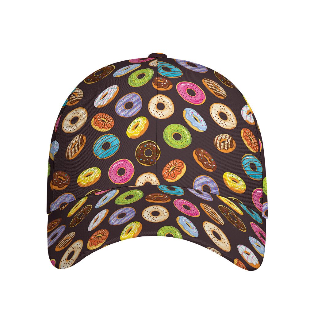 Colorful Donut Pattern Print Baseball Cap