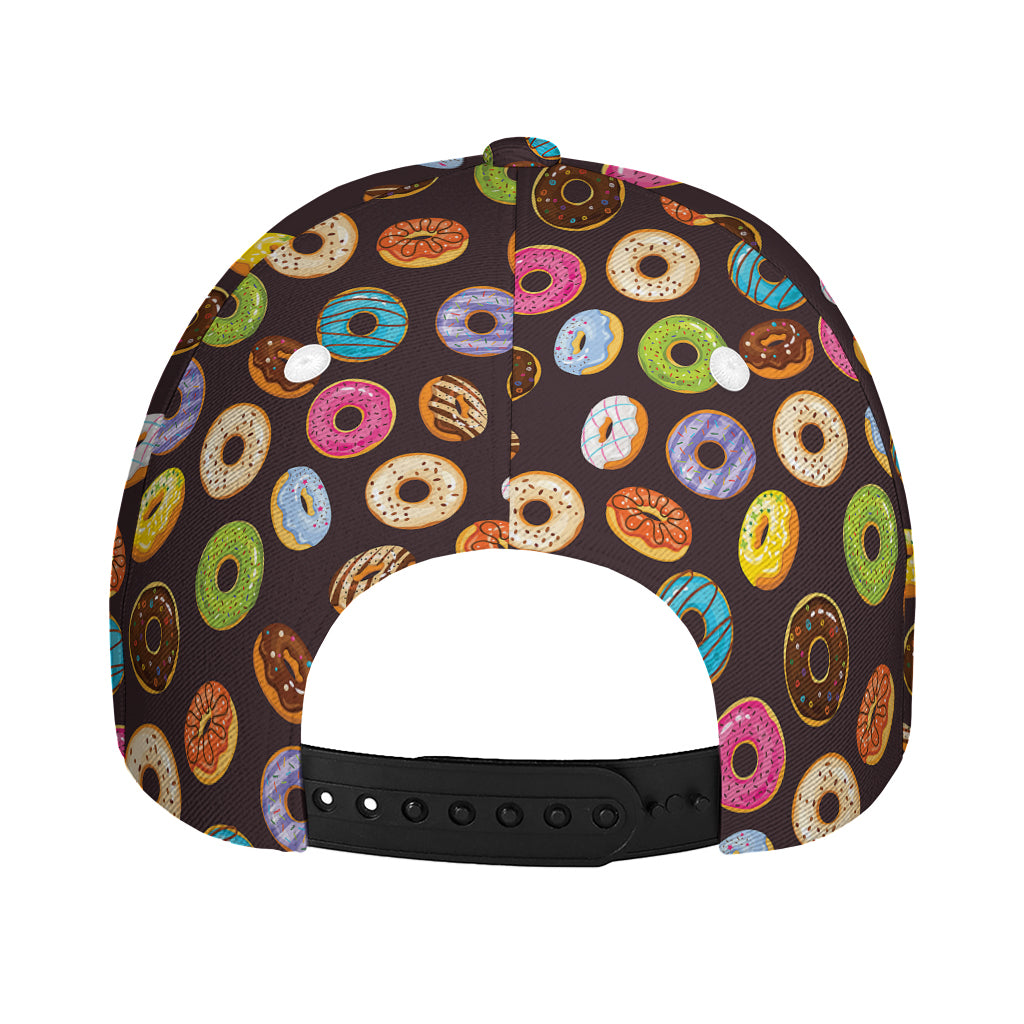 Colorful Donut Pattern Print Baseball Cap