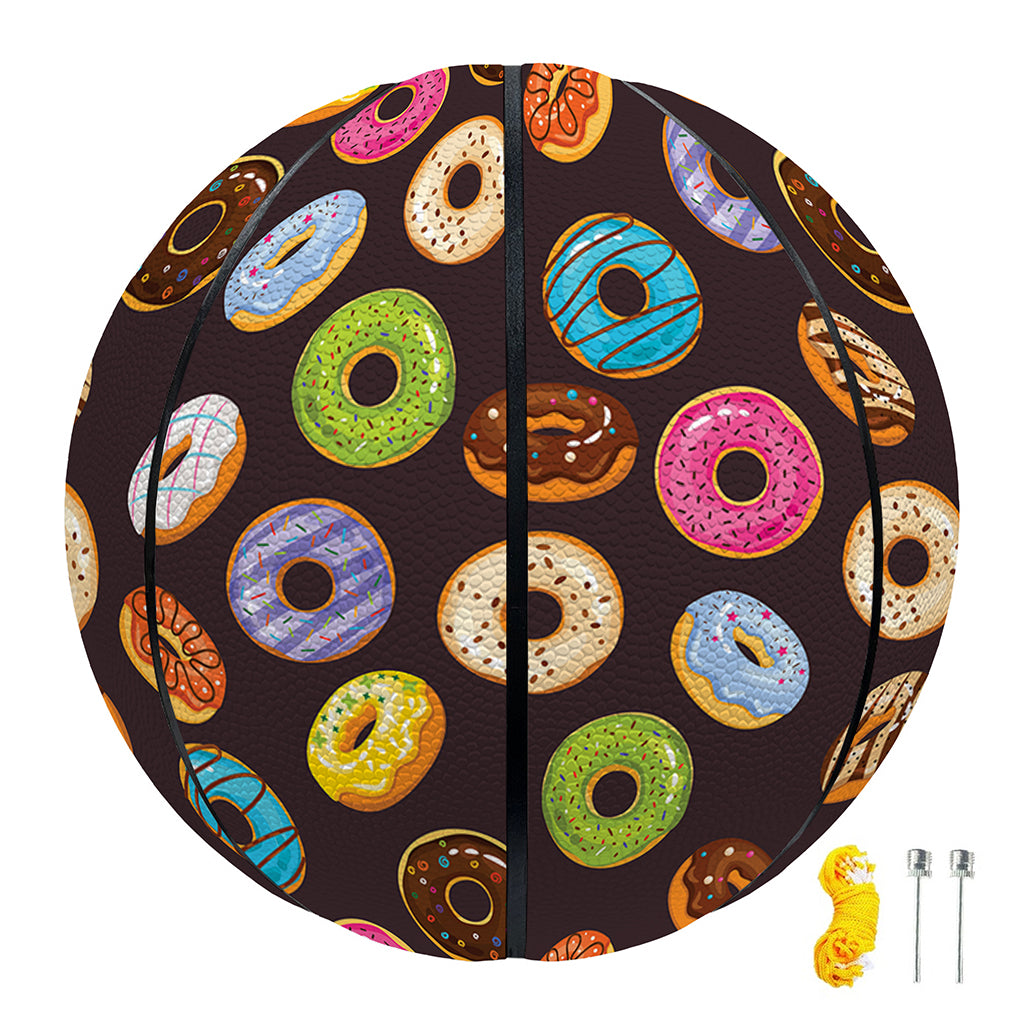 Colorful Donut Pattern Print Basketball