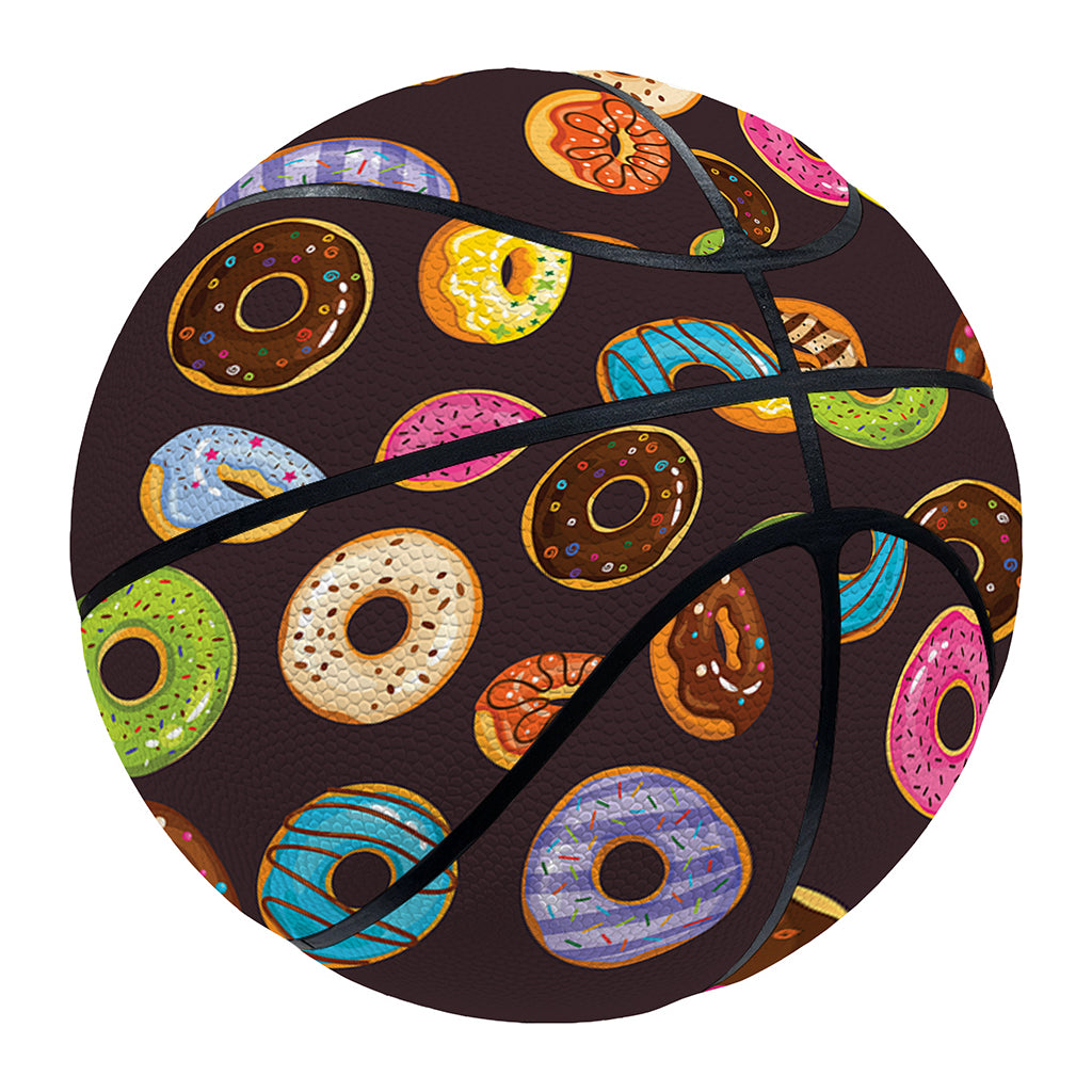 Colorful Donut Pattern Print Basketball