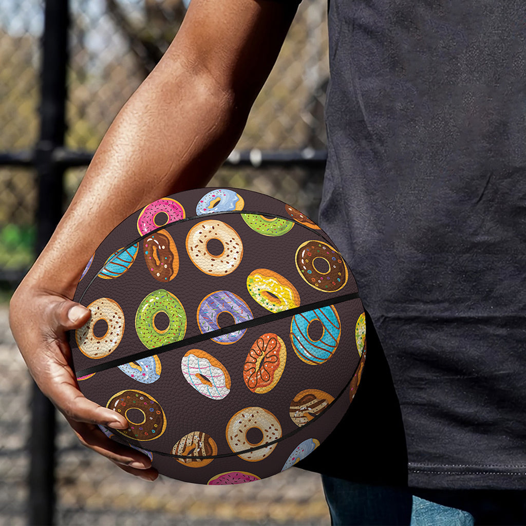 Colorful Donut Pattern Print Basketball