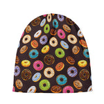 Colorful Donut Pattern Print Beanie