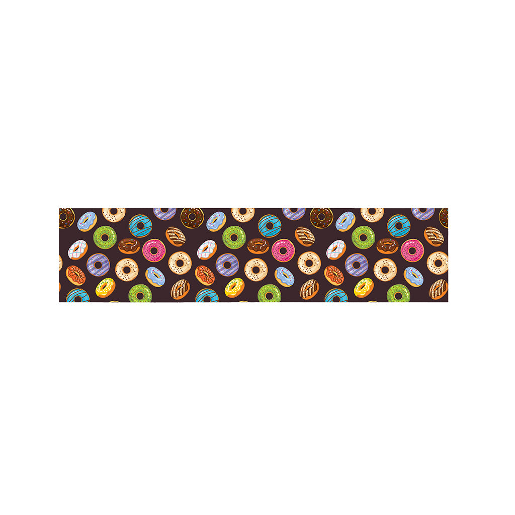 Colorful Donut Pattern Print Bed Runner