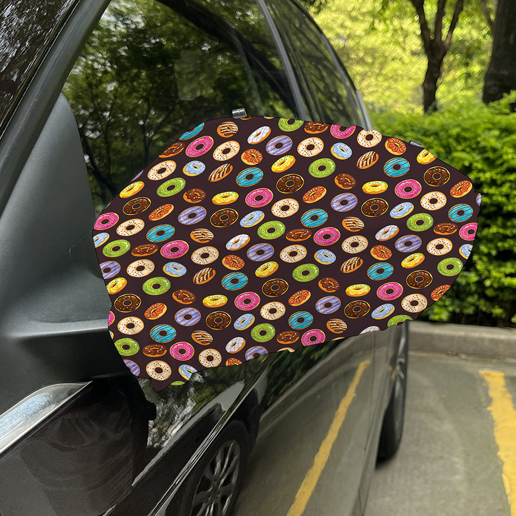 Colorful Donut Pattern Print Car Side Mirror Covers