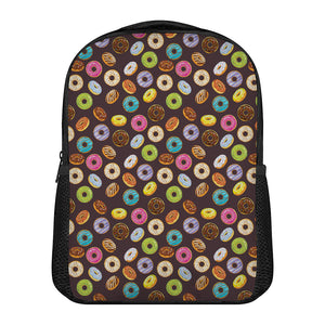 Colorful Donut Pattern Print Casual Backpack