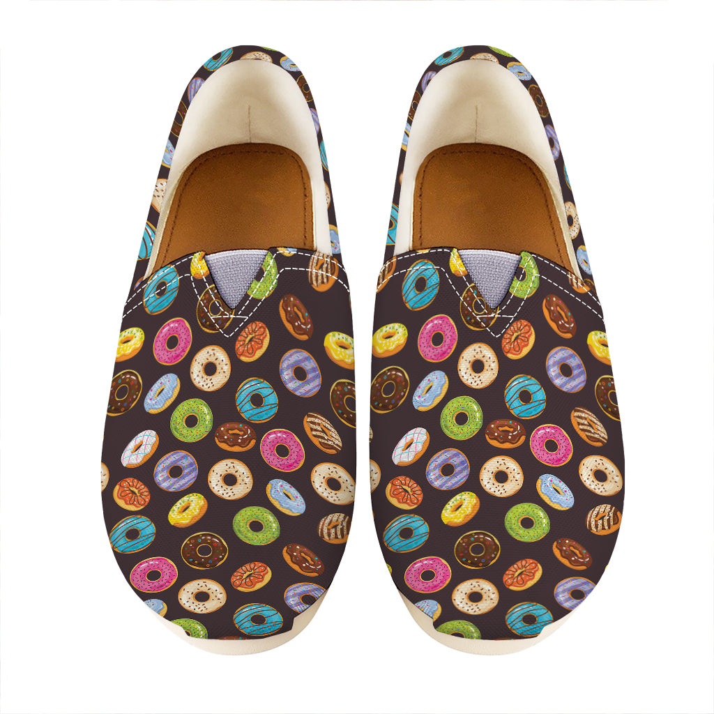 Colorful Donut Pattern Print Casual Shoes