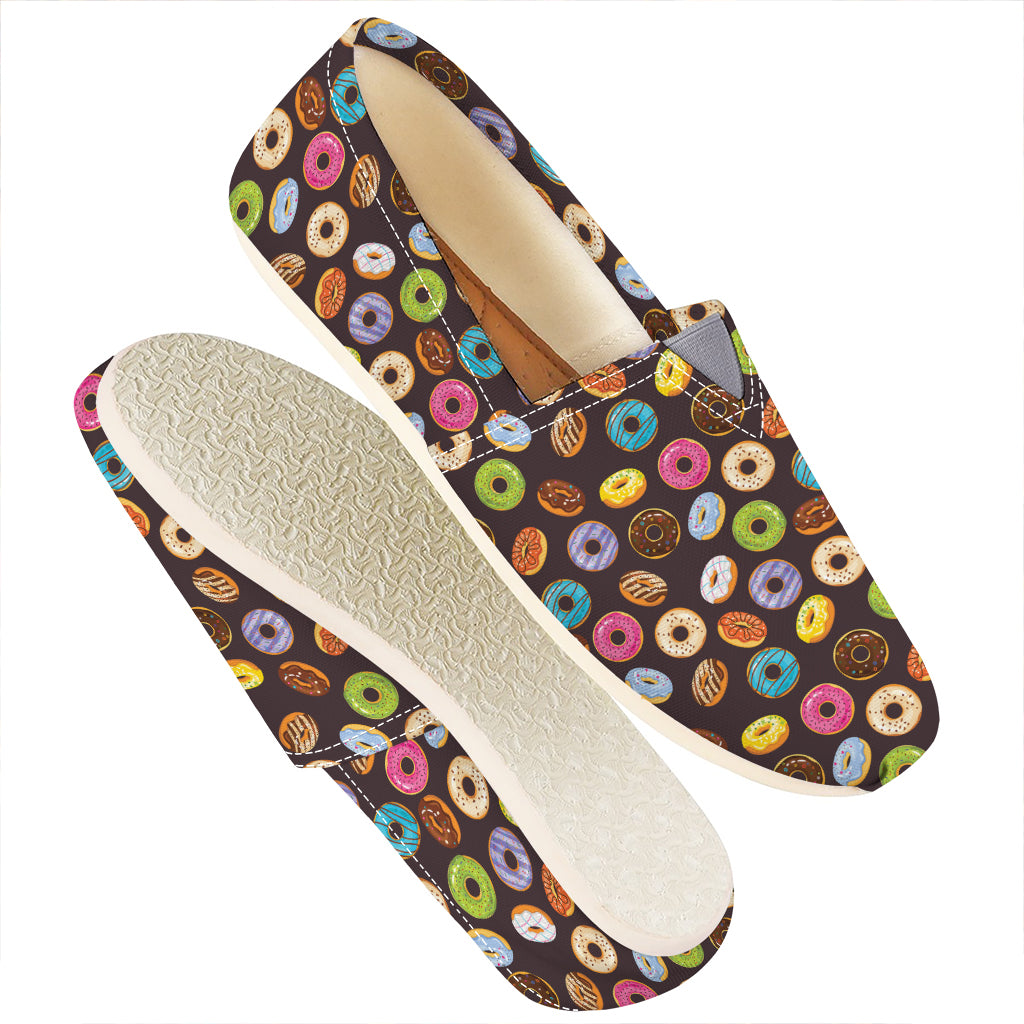 Colorful Donut Pattern Print Casual Shoes