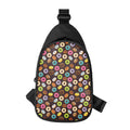 Colorful Donut Pattern Print Sling Bag
