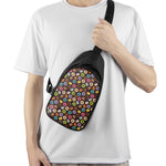 Colorful Donut Pattern Print Chest Bag