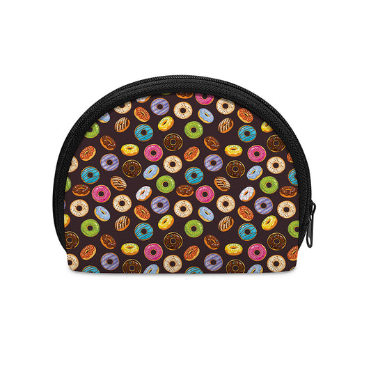 Colorful Donut Pattern Print Coin Purse