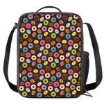 Colorful Donut Pattern Print Crossbody Lunch Bag