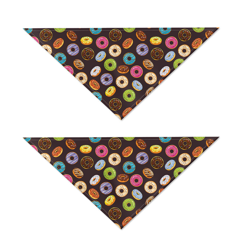 Colorful Donut Pattern Print Dog Bandana