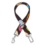 Colorful Donut Pattern Print Dog Seat Belt
