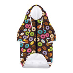 Colorful Donut Pattern Print Dog Zip Up Hoodie