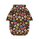 Colorful Donut Pattern Print Dog Zip Up Hoodie
