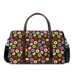 Colorful Donut Pattern Print Duffle Bag