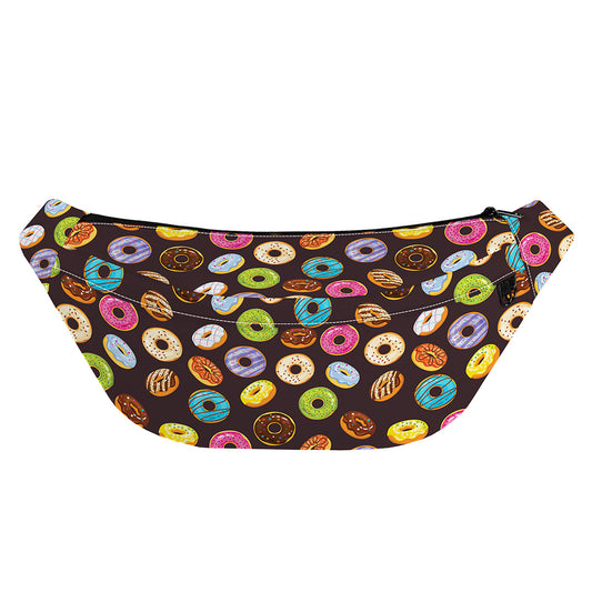 Colorful Donut Pattern Print Fanny Pack