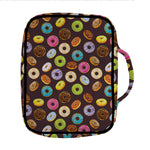 Colorful Donut Pattern Print Front Pocket Bible Bag