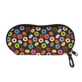 Colorful Donut Pattern Print Glasses Case