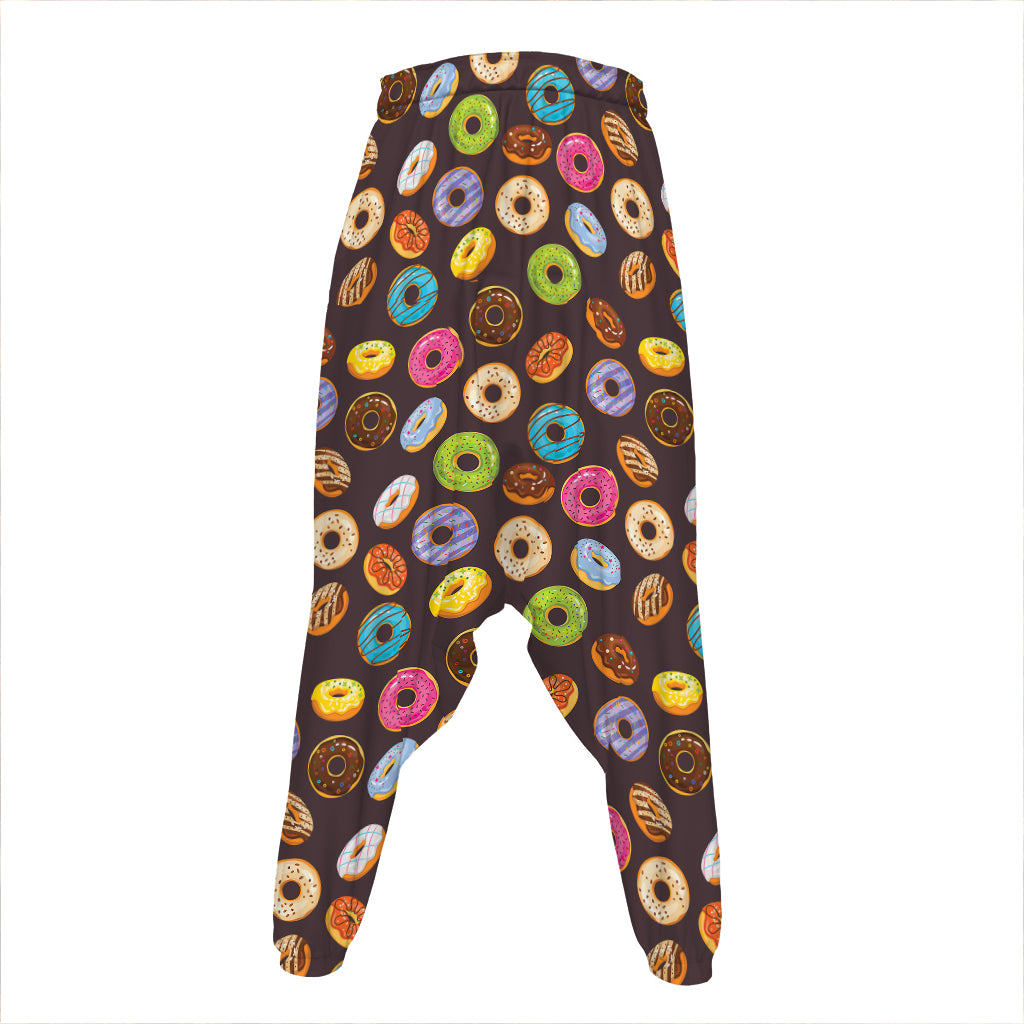 Colorful Donut Pattern Print Hammer Pants