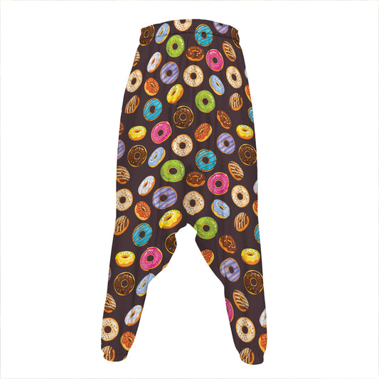 Colorful Donut Pattern Print Hammer Pants