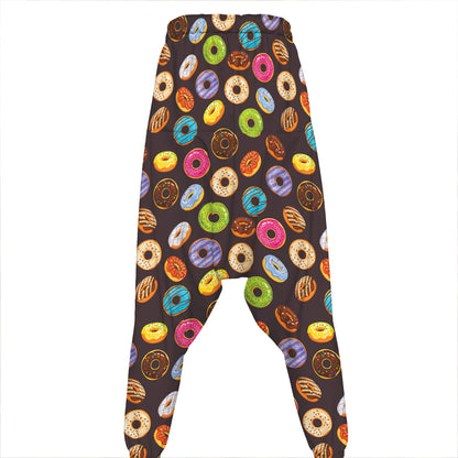 Colorful Donut Pattern Print Hammer Pants