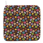 Colorful Donut Pattern Print Hand Towel