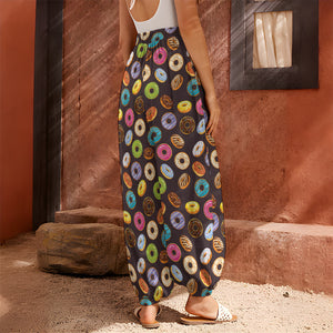 Colorful Donut Pattern Print Harem Pants