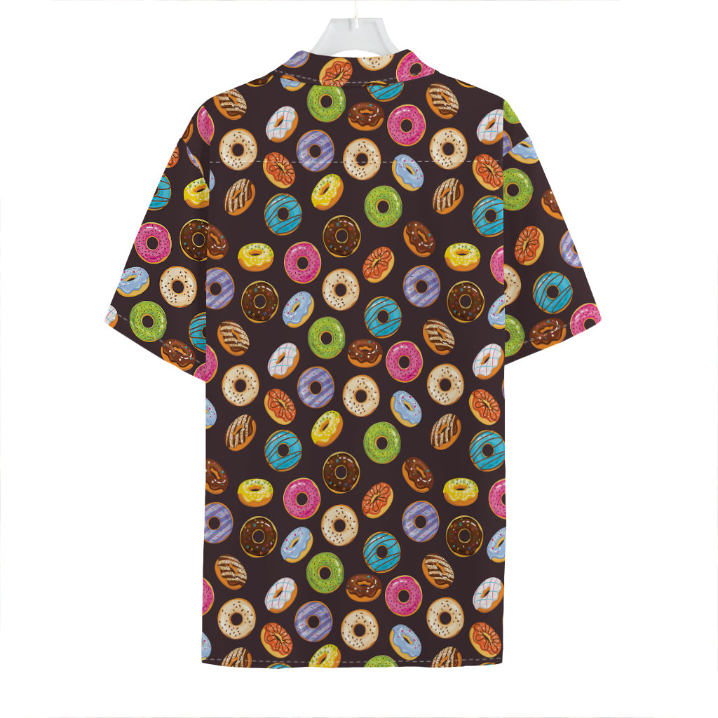 Colorful Donut Pattern Print Hawaiian Shirt