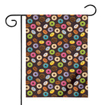 Colorful Donut Pattern Print House Flag