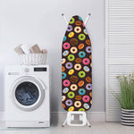 Colorful Donut Pattern Print Ironing Board Cover