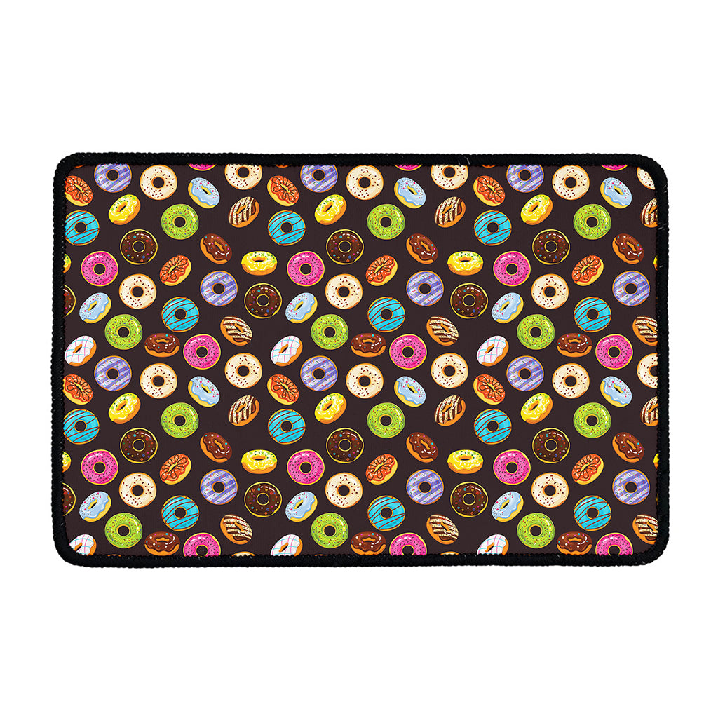 Colorful Donut Pattern Print Kitchen Mat