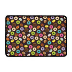 Colorful Donut Pattern Print Kitchen Mat