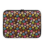 Colorful Donut Pattern Print Laptop Sleeve