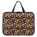 Colorful Donut Pattern Print Laptop Sleeve With Handle