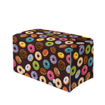 Colorful Donut Pattern Print Leather Tissue Box Cover