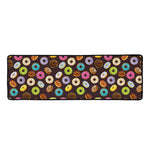 Colorful Donut Pattern Print Long Kitchen Mat