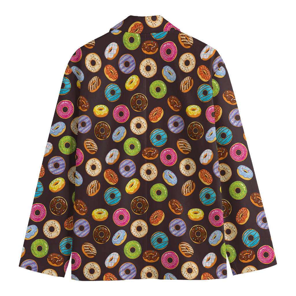 Colorful Donut Pattern Print Men's Blazer