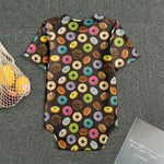 Colorful Donut Pattern Print Men's Bodysuit