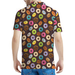 Colorful Donut Pattern Print Men's Polo Shirt