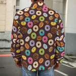 Colorful Donut Pattern Print Men's Shirt Jacket