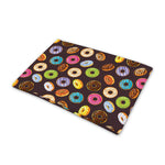 Colorful Donut Pattern Print Pet Cooling Mat Cover
