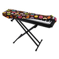 Colorful Donut Pattern Print Piano Keyboard Cover